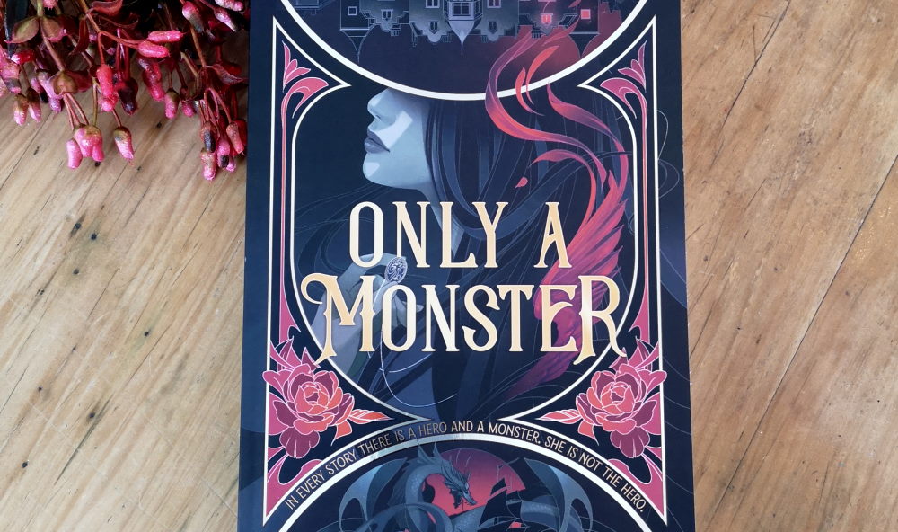 book "Only A Monster" lying on a table